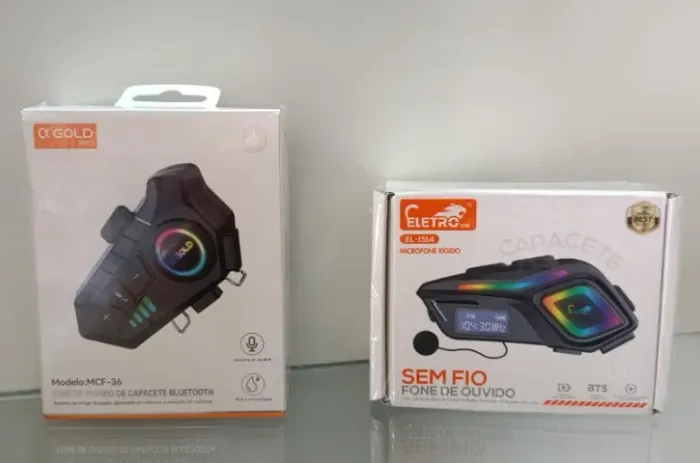 Intercomunicador Fone Bluetooth Para Capacete A'gold Mcf-36