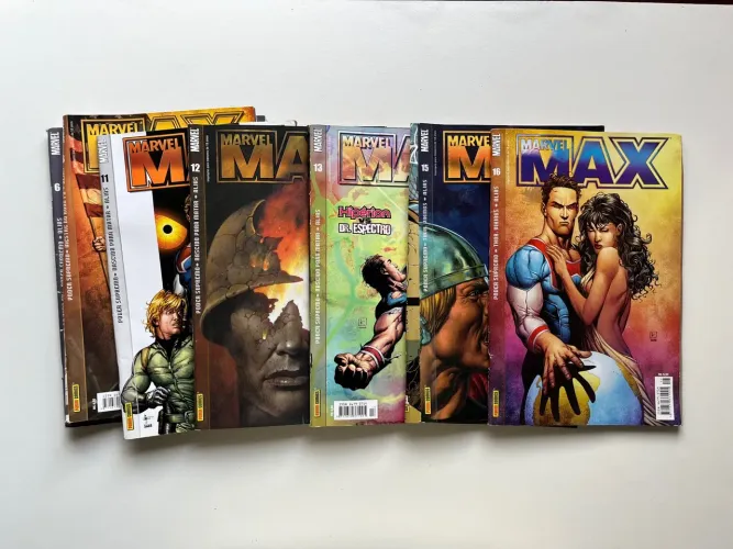 HQs Marvel Max - Edições 6,8,11,12,13,15 e 16