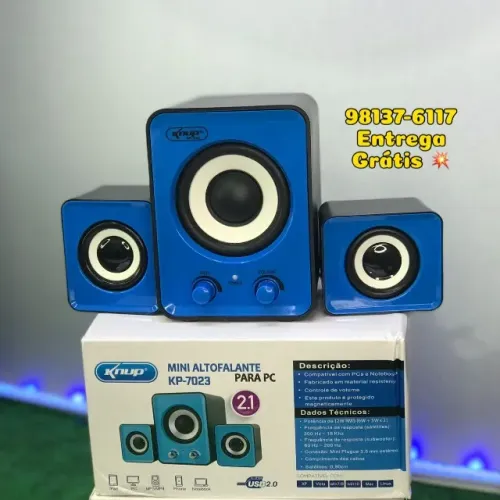 CAIXINHA DE SOM PARA PC SOUNDBAR - ENTREGA DAS 9 ATÉ 22HRS
