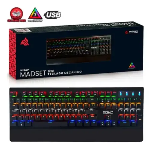 Teclado Gamer Mecânico Madset Knup Kp-te121