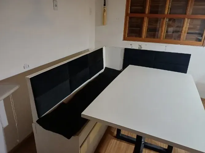 Canto alemao em mdf com mesa