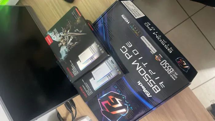 Kit Upgrade Ryzen 5 3500X + 48GB Memoria RAM DDR4 Asgard + Placa Mãe AsRock Phantom Gaming