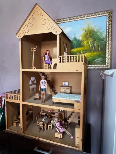  Casa da Barbie em MDF com 160cm de altura!