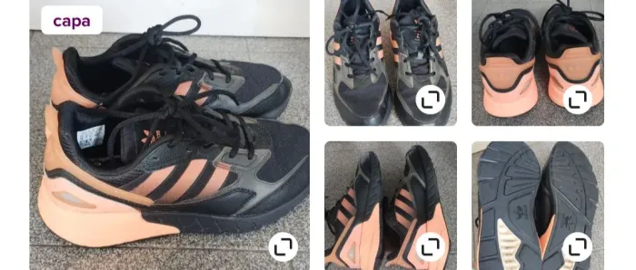 Tênis Adidas Zx 1k Boost 2 Preto/laranja