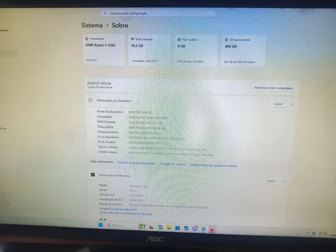 Pc gamer RX6600