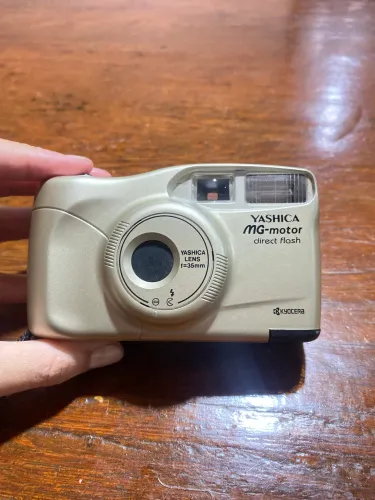 Câmera Analógica Yashica MG-Motor Direct Flash 35mm - Vintage