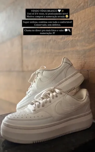 vendo tênis nike court vision alta original?