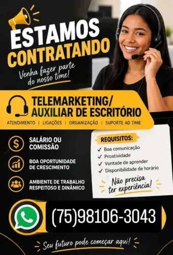 3 vagas disponíveis
