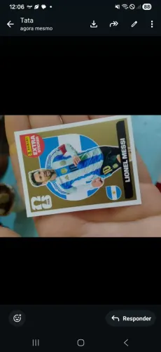 Figurinha legend da copa messi