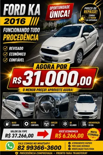 Ford KA 1.0 Se/se Plus Tivct Flex 5P 2016