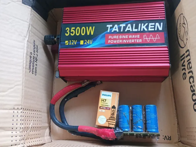 INVERSOR TATALIKEN 12V/127 + CAPACITOR