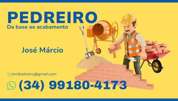 Pedreiro, Encanador e acabamento