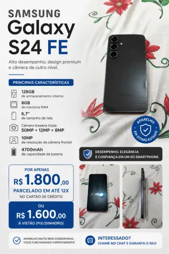 Samsung galaxy S24 FE - Perfeito