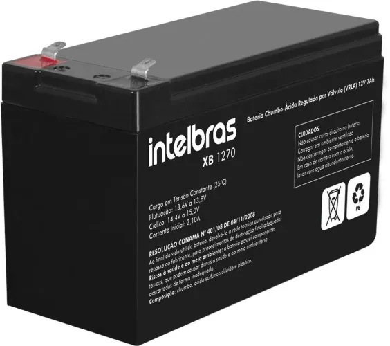 LIQUIDAÇÃO! Bateria Intelbras 12V 7Ah para Nobreak e Centrais de Alarme. Nova. Garantia