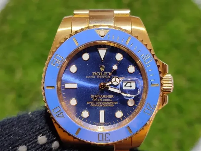 Imperdível - Relógio de Pulso Masculino Esportivo Rolex Submariner Automático em Aço Doura