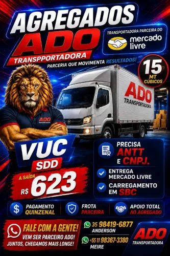 VENHA FAZER ENTREGAS COM SEU VUC/HR