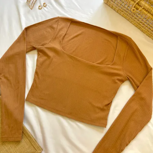 Cropped manga longa