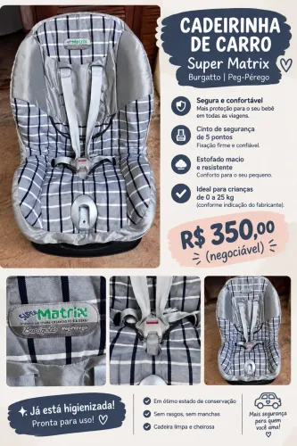 Cadeirinha para carro 