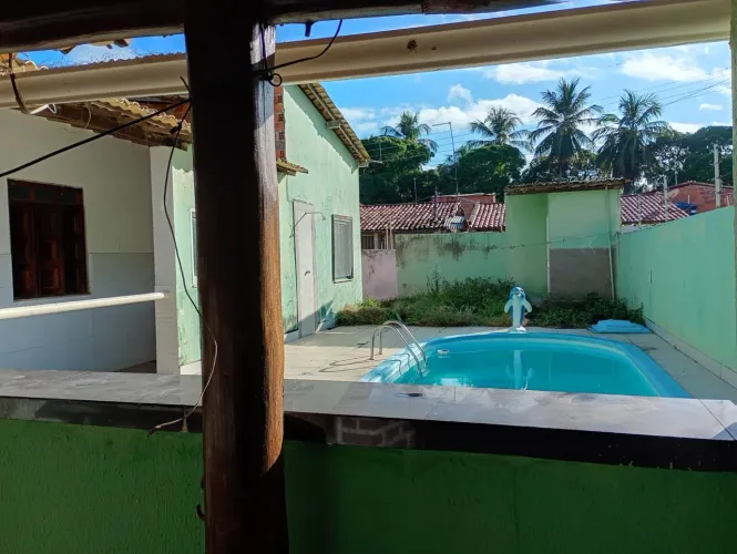 Casa com piscina orla por do sol