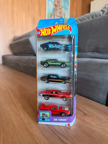 Hot Wheels HW Torque 5 Pack - Torino - Rivited - Dodge Charger - Pontiac - Muscle Bound