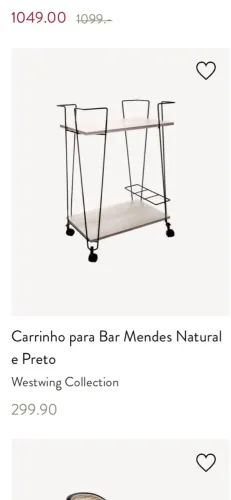 Carrinho bar Westwing