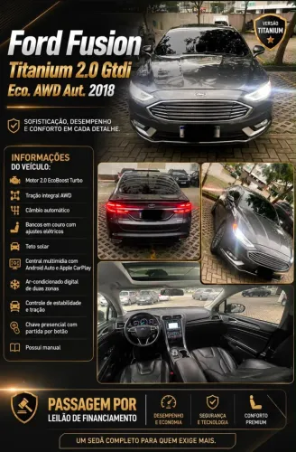 Ford Fusion Titanium 2.0 Gtdi Eco. AWD Aut. 2018
