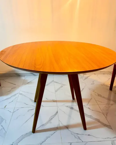Mesa Square Redonda Freijó Camicado - 108cm