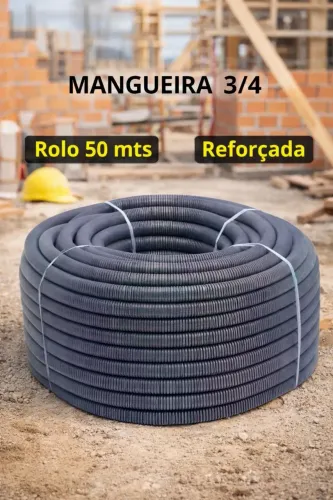 Mangueira 3/4 Reforçada - Resistência que sua obra merece!