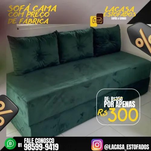 Sofá cama - direto de fábrica espuma D28