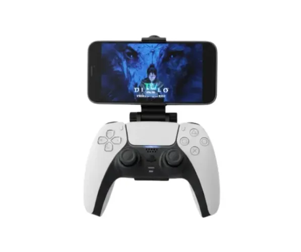 Suporte Ajustável para Celular no Controle DualSense (7,3 cm a 10,7 cm)