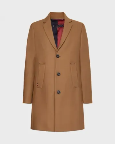 Tommy Hilfiger Men's Addison Wool-Blend Overcoat