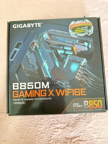 Placa Mãe Gigabyte B850M Gaming X AX Wi-Fi 6E (Socket AM5 / DDR5) - 1 Mês de Uso!