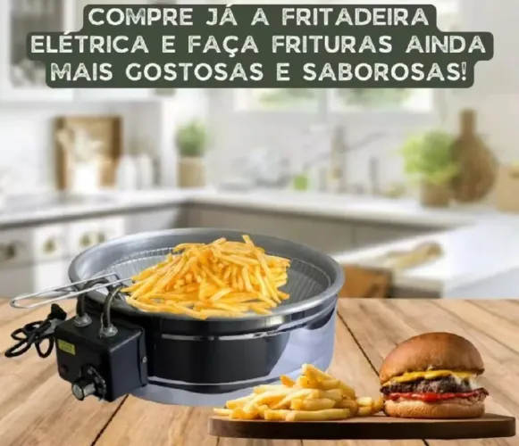 Fritadeira elétrica 12L tacho redondo
