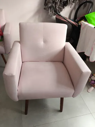 02 poltronas rosa clínica/ escritório 