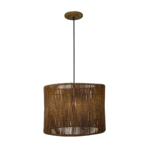 LUMINÁRIA PENDENTE ARTESANAL TOK&STOK - CÚPULA JACUMÃ