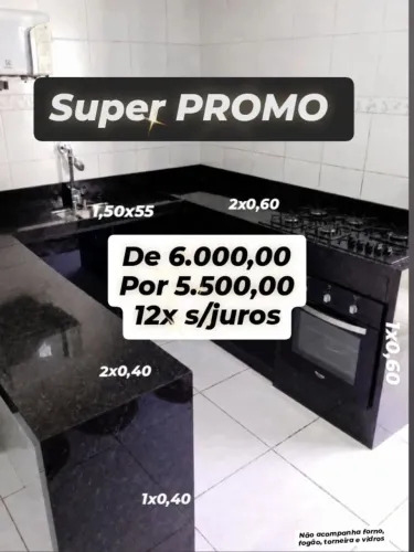 Cozinha em Granito Verde Ubatuba
