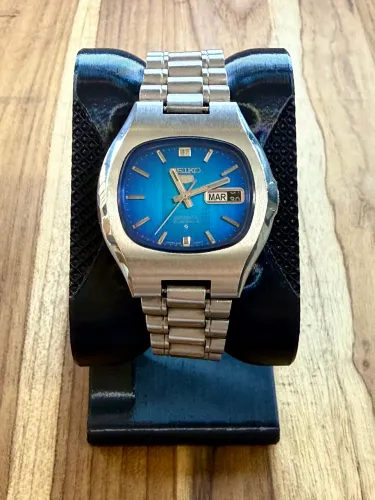 Relógio Seiko 5 Blue Sunburst 6119-5490 - 1973