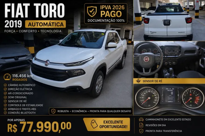 Fiat Toro Endurence 1.8 16V Flex Aut. 2019