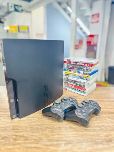 PlayStation 3 Com 44 Jogos e 2 Controles | Completo com garantia
