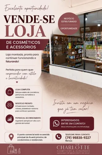 Loja de Cosméticos e Acessórios ARUANA