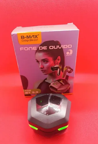 Fone Bluetooth B-MAX BM-227 TWS Gamer LED BT 5.3