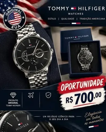 Relógio Tommy Hilfiger novo- no plástico