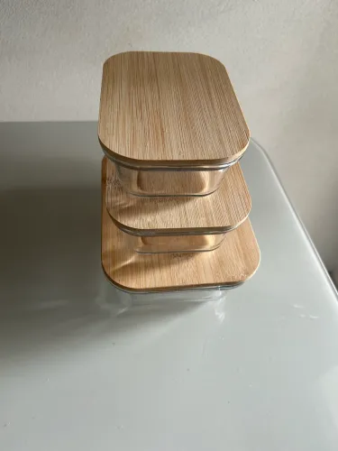 Kit com 11 potes de vidro