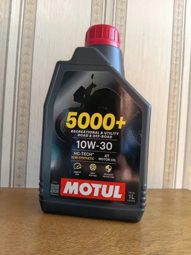 Óleo Motul 5000+ 10W-30 Semi Sintético 4T 1L Novo Lacrado