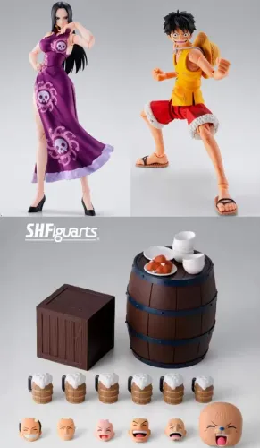 Sh Figuarts Boa Hancock, Lufy Marineford e Set Party ( 3 Itens )