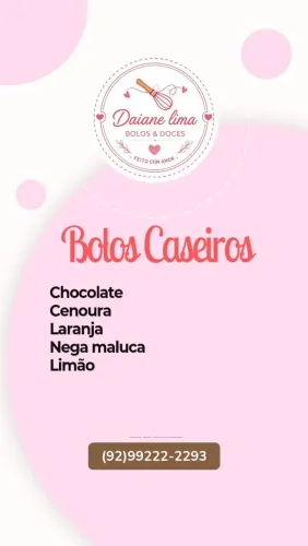 Bolos caseiros gourmet ?