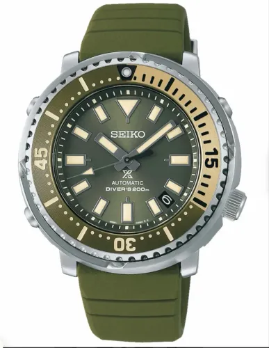 Relógio Seiko Prospex Baby Tuna Verde Safari Seminovo