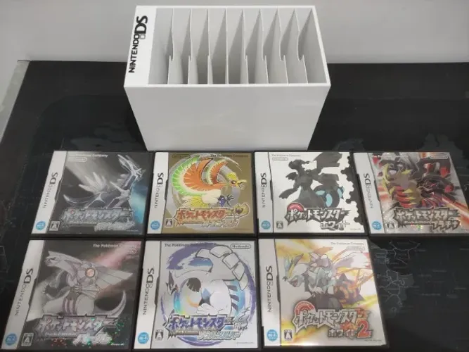 Jogos Pókemon Nintendo DS Versão Japonesa + Suporte para Jogos de DS