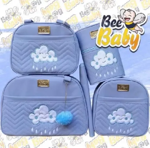 Conjunto de bolsas Bebê tema NUVEM menino