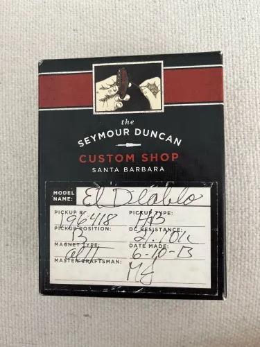 Captador Seymour Duncan Custom Shop El Diablo - Humbucker Braço (Original)